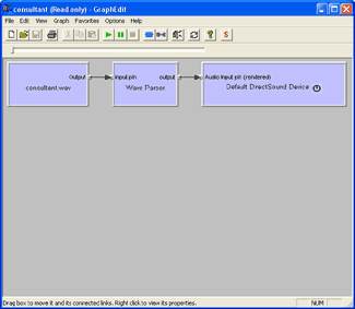 GraphEdit - Open a WAV file